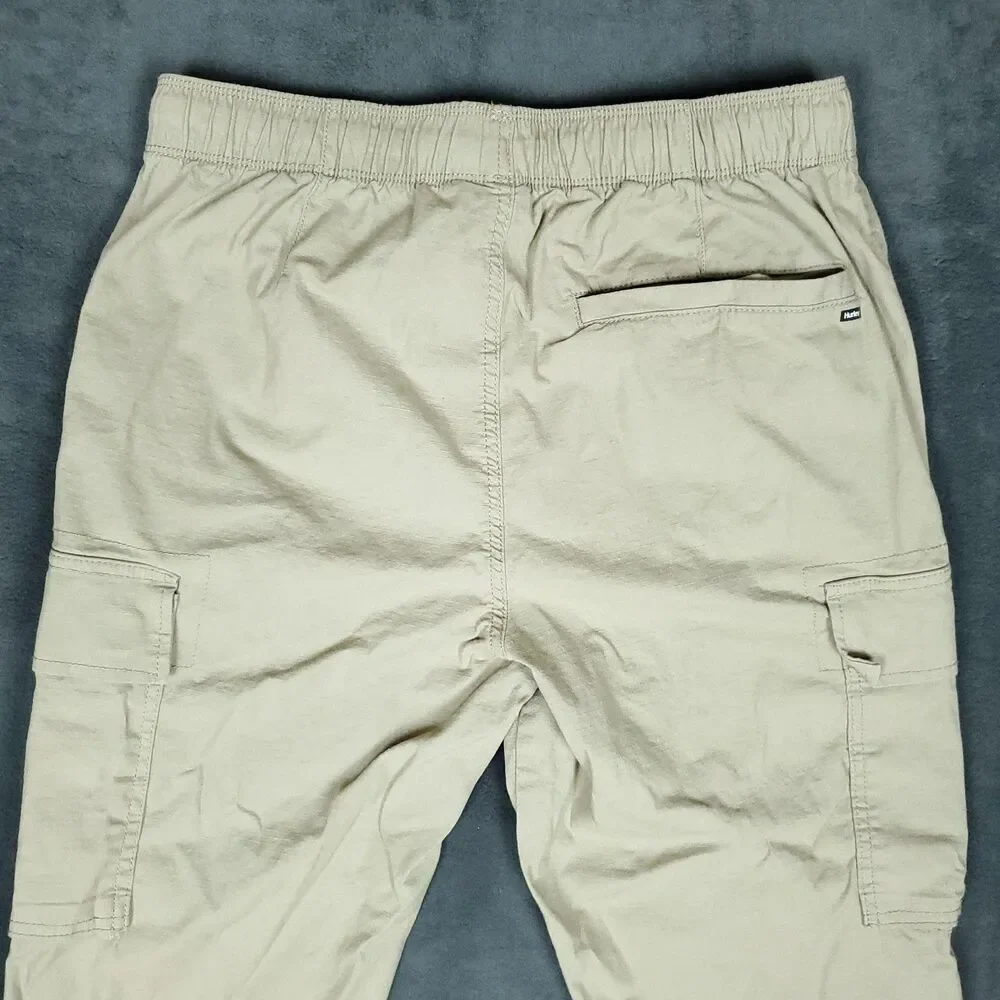 Hurley Cargo Pants Mens Small Jogger Drawstring Elastic Waist Pockets Casual - Picture 11 of 12
